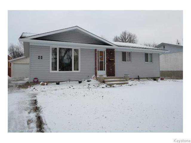 Main Photo: 22 Galbraith Crescent in WINNIPEG: Westwood / Crestview Residential for sale (West Winnipeg) : MLS®# 1530607