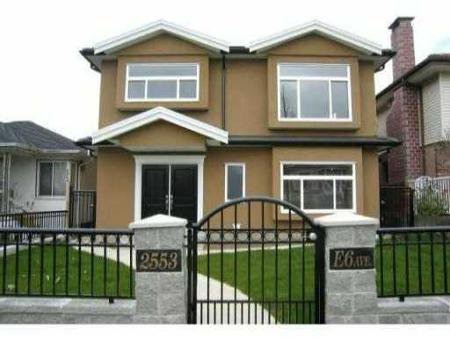 Main Photo: 2553 E 6th ave: House for sale (Renfrew VE) : MLS®# v864639