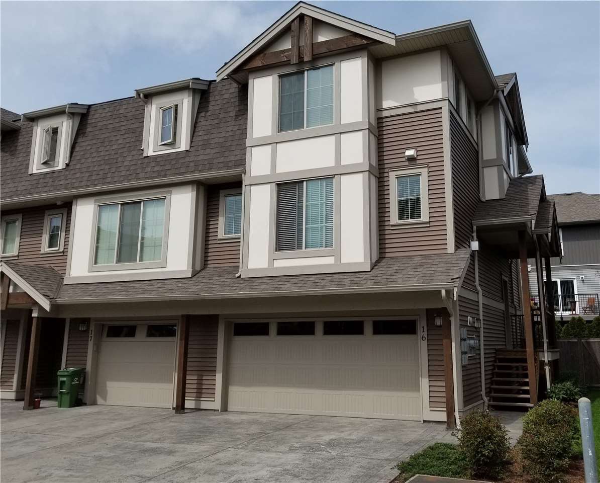 Main Photo: 16 45025 WOLFE ROAD in Chilliwack: Chilliwack W Young-Well Townhouse for sale : MLS®# R2259630