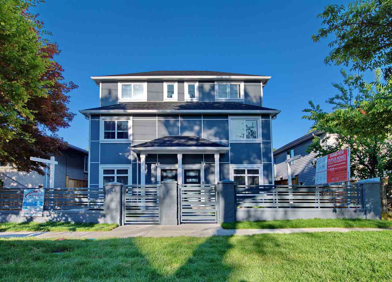 Main Photo: 5218 GLADSTONE STREET in Vancouver: Victoria VE House 1/2 Duplex for sale (Vancouver East) : MLS®# R2322175
