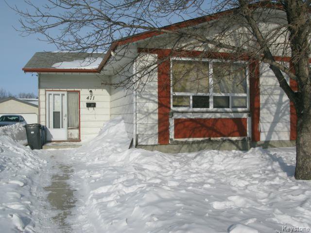 Main Photo: 471 Adsum Drive in WINNIPEG: Maples / Tyndall Park Single Family Attached for sale (North West Winnipeg) : MLS®# 1402975