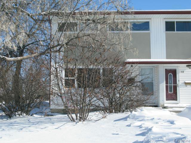 Main Photo: 66 Heather Road in WINNIPEG: Windsor Park / Southdale / Island Lakes Single Family Attached for sale (South East Winnipeg) : MLS®# 1402973