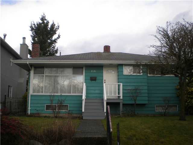 Main Photo: 2131 SCARBORO AV in Vancouver: Fraserview VE House for sale in "FRASERVIEW" (Vancouver East) : MLS®# V926935