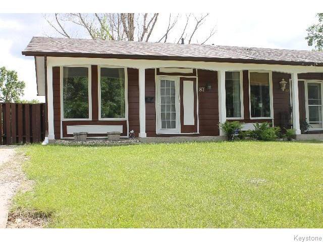Main Photo: 87 Evenwood Crescent in WINNIPEG: Charleswood Residential for sale (South Winnipeg) : MLS®# 1516705