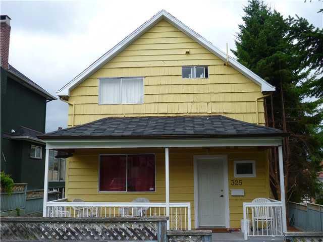 Main Photo: 325 E 18TH AV in Vancouver: Main House for sale (Vancouver East) : MLS®# V902309
