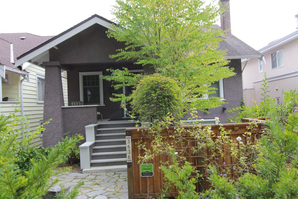 front of the home