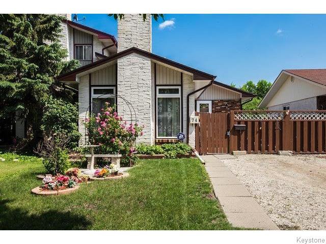 Main Photo: 74 Melonlea Cove in WINNIPEG: North Kildonan Residential for sale (North East Winnipeg) : MLS®# 1511112